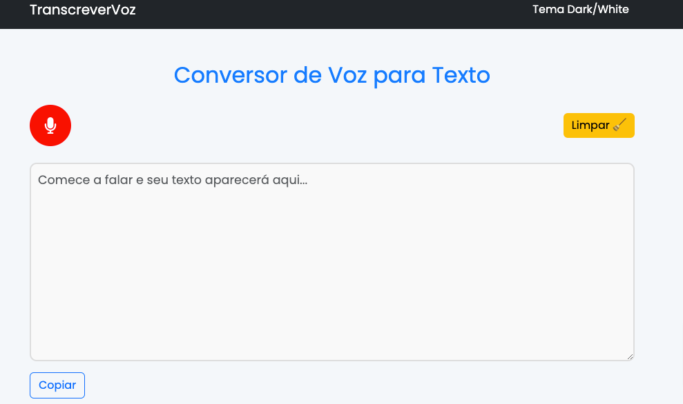 O aplicativo TranscreverVoz é uma solução avançada para quem busca transformar a fala em texto de forma rápida e eficiente