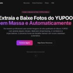Interface do YupooPhotoHero mostrando a página inicial da ferramenta para download de imagens do Yupoo